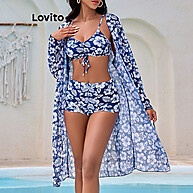 Biquíni Boho Floral Lovito: Estilo e Conforto! - imagem 2
