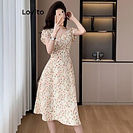 Vestido Casual Ditsy Floral Jacquard Lovito - Estilo e Conforto - imagem 2