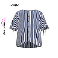 Blusa Plus Size Boho Listrada Lovito: Estilo e Conforto! - imagem 2