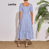 Vestido Boho Listrado Lovito: Estilo e Conforto! - imagem 2