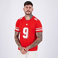 Camisa Internacional Futebol Americano Vermelha – Estilo e Conforto - imagem 2