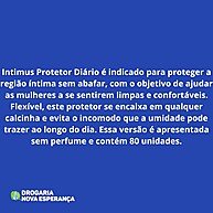Intimus Protetor Diário: 80 Unidades – Frescor e Conforto - imagem 2