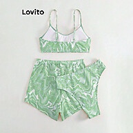 Lovito Biquíni Boho Tie Dye 3 Peças – Estilo Livre e Conforto - imagem 2