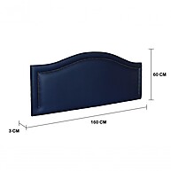 Cabeceira Queen Curva Azul: Luxo e Conforto - imagem 2