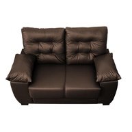 Sofá 2 Lugares Courino Marrom: Luxo e Conforto - imagem 2