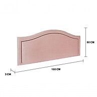 Cabeceira Queen Curva Rosê: Luxo e Conforto - imagem 2