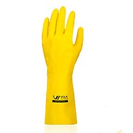 Kit 10 Luvas de Látex Amarelas Reutilizáveis – Proteção e Conforto - imagem 1
