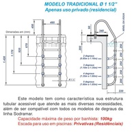 Escada de Piscina Inox 3 Degraus: Segurança e Conforto! - imagem 2