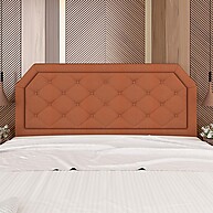 Cabeceira Queen Florença: Suede Terracota e Conforto - imagem 2
