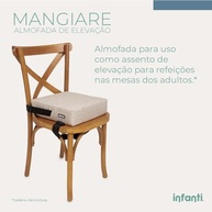 Almofada de Elevação Infantil Mangiare Bege - Segurança e Conforto nas Refeições - imagem 4