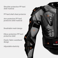 Jaqueta de Proteção Integral para Motoqueiro - Segurança e Conforto no Motocross e Ciclismo - imagem 4