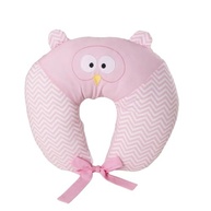 Almofada de Amamentação Bordada com Orelhas - Coruja Rosa | Conforto e Estilo para Mamãe e Bebê - imagem 4