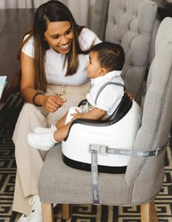 Cadeira de Alimentação Multi-Assento 3 em 1 Bumbo Preta - Conforto e Segurança em Qualquer Idade - imagem 3