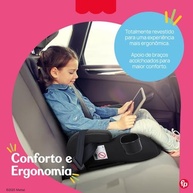 Cadeira Booster i-Fit Plus Fisher-Price Preto: Segurança e Conforto Certificados i-Size - imagem 4