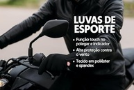 Luva Moto Térmica Touchscreen: Proteção e Conforto para Motoqueiros e Ciclistas - imagem 3