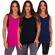 Regatas Dry Fit Femininas: Kit 3 Verão Conforto! - imagem 2
