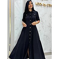 Vestido Evangelico Chamise com Botões: Elegância e Conforto - imagem 3