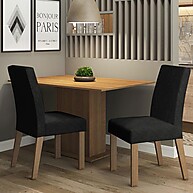Conj. Mesa Jantar 2 Cadeiras Rustic Madesa - imagem 1