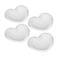 Conjunto 4 Pratos de Cristal Coração 13cm Wolff - Design Sofisticado para sua Mesa - imagem 1