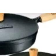 Conjunto 3 Panelas + 1 Frigideira Ferro Fundido com Tampas Craqueadas - imagem 1