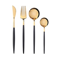Conjunto de Utensílios de Mesa em Aço Inoxidável 304 - 4 Peças com Acabamento Espelhado para Cozinha, Casa, Hotel e Eventos - imagem 2