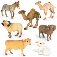 Conjunto de Presépio 7 Peças - Figuras Animais Tradicionais para Decoração Natalina - imagem 1