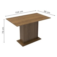 Conjunto Sala de Jantar Madesa Talita - Mesa 4 Cadeiras Rustic/Crema/Pérola - imagem 3