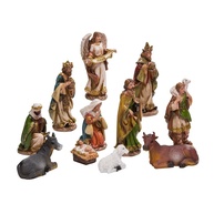 Conjunto de Presépio 15cm com 11 Bonecos Resina - Decoração Natalina Kurt Adler - imagem 1