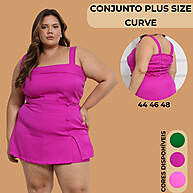 Conjunto Alfaiataria Plus Size Feminino G1: Elegância e Conforto - imagem 1