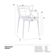 Conjunto de 6 Cadeiras Allegra - Design Moderno em Polipropileno, Empilháveis e Resistentes para Sala, Cozinha, Jantar ou Varanda - imagem 3
