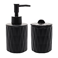 Conjunto Banheiro Lyor Deli Diamond: Elegância em Preto - imagem 1