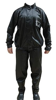 Capa de Chuva Motoqueiro Pantaneiro PVC Impermeável - Conjunto Blusa e Calça Unissex - imagem 2