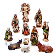 Conjunto de Presépio 15cm com 11 Bonecos Resina - Decoração Natalina Kurt Adler - imagem 4