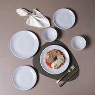 Conjunto com 6 Pratos de Sobremesa Orgânico New White - Porto Brasil - imagem 3