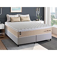 Conjunto Cama Box Alford Bege King: Conforto e Qualidade - imagem 1