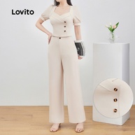 Conjunto Cáqui Lovito: Elegância e Conforto - imagem 1