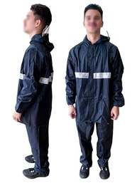 Kit Capa De Chuva Motoqueiro Conjunto Impermeável Reforçado Jaqueta Com Capuz Calça Resistente Proteção Completa Leve Compacto - imagem 4