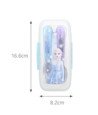 Conjunto de Talheres Frozen Elsa - Garfo e Colher com Estojo para Crianças - imagem 2