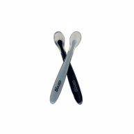 Conjunto de Colheres Ergonômicas para Bebês - Silicone Macio e Seguro nas Cores Marinho - imagem 2