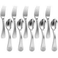 Conjunto de Talheres Infantil 10 Peças - Aço Inox com Design Divertido para Crianças - imagem 2