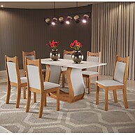 Conjunto de Jantar Buenos Aires com 6 Cadeiras Dalas - imagem 1