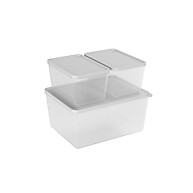 Conjunto de Potes Coza Basic – 3 Peças com Tampa - imagem 1