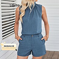Conjunto de Shorts Lovito: Casual e Moderno - imagem 1