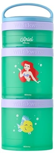 Conjunto de Copos Empilháveis Disney Princess - 3 Frascos Divertidos para Lanches Escolares e Viagens - imagem 2