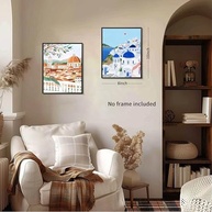 Conjunto de 9 Pôsteres de Cidades Europeias - Arte Moderna para Decoração de Parede - imagem 5
