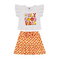 Conjunto Infantil Feminino: Estilo e Vibrações Positivas! - imagem 1