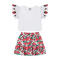 Conjunto Infantil Flor de Morango: Estilo e Conforto! - imagem 1