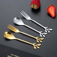 Conjunto de Utensílios de Mesa em Aço Inoxidável com Acabamento Premium - Colher Criativa para Café, Chá, Sobremesas e Frutas - imagem 4