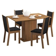 Conjunto de Jantar Madesa Talita - Mesa de Madeira com 4 Cadeiras Modernas - imagem 4