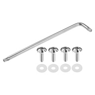 Conjunto de Parafusos Antifurto para Placa de Licença M6 - 4 Unidades + Chave L - imagem 2